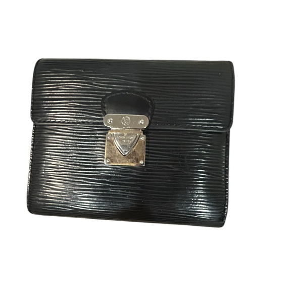 Louis Vuitton black Epi Koala lock trifold mens or women’s unisex wallet - Picture 2 of 10
